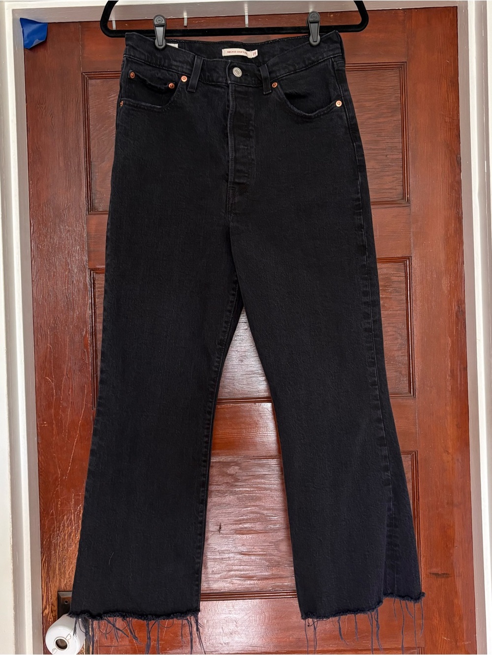 Levi's Black Flare Wide Leg Jeans